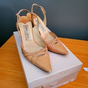 Jimmy Choo kitten slingback heels